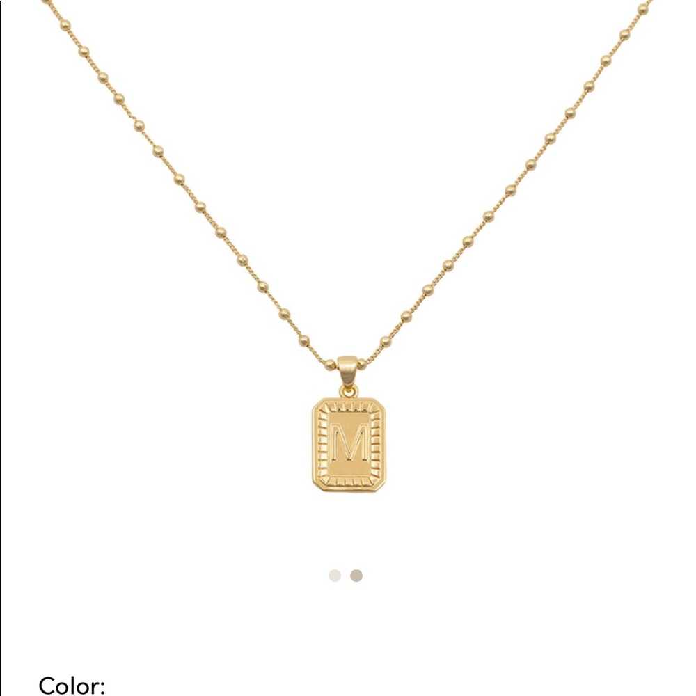 Brand new with tags Uncommon James Sur M initial necklace